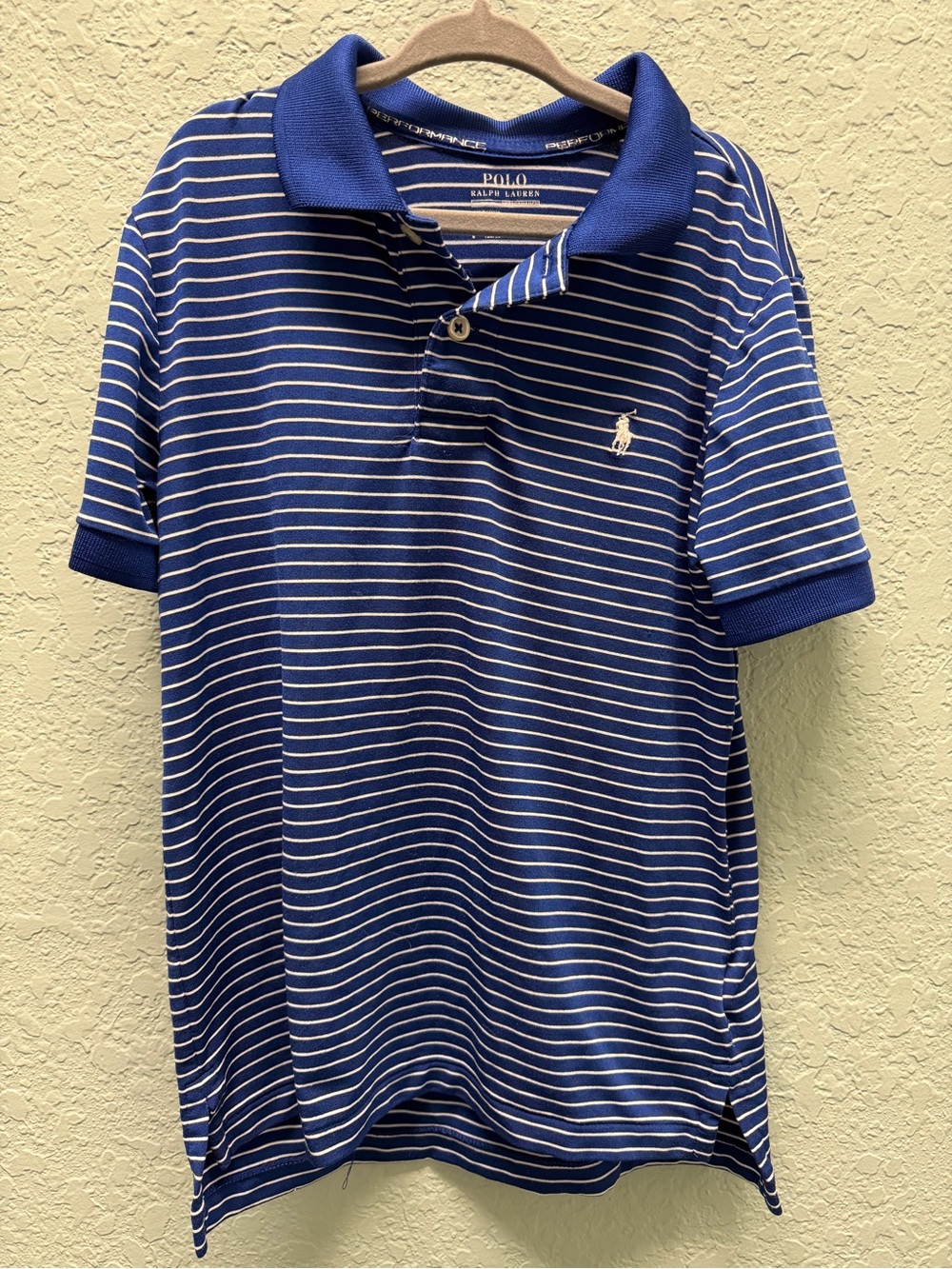 Polo by Ralph Lauren Boys' Royal Blue & White Striped Polo